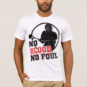 Ingen Blood Lacrosse Shirsey med Namn och nummer Tee Shirt