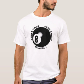 Ingen boll för förskoning 8 t-shirt
