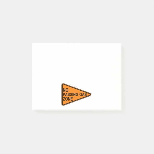 Ingen bortgång gasar vägmärket post-it block (Framsida)