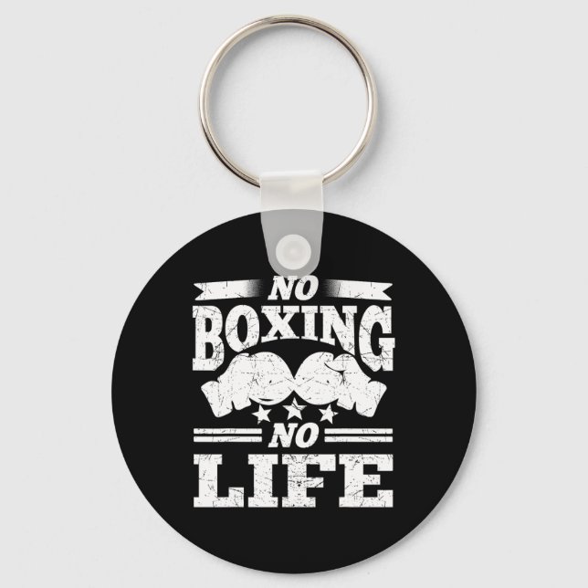 Ingen boxing No Life Boxing Handskar Boxing Handsk Nyckelring (Framsida)