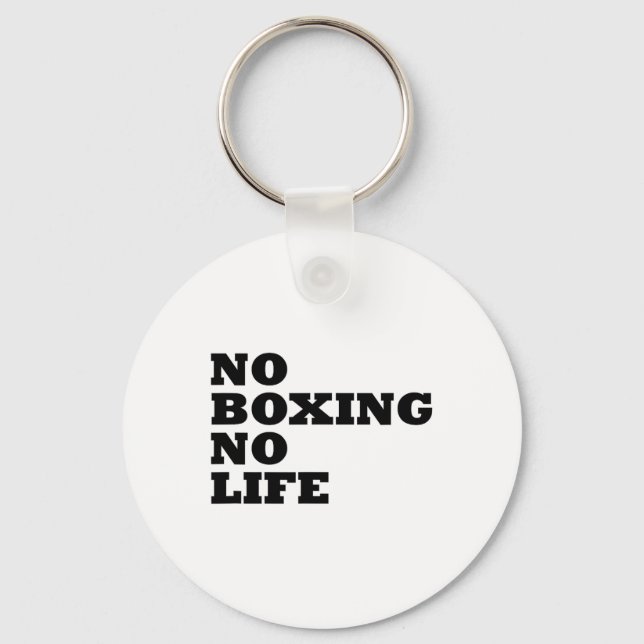 Ingen boxing No Life Shirt Nyckelring (Framsida)
