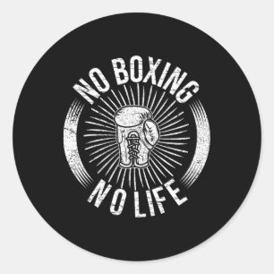 Ingen boxing nr Life 2 Runt Klistermärke