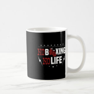 Ingen boxing utan liv för en boxer kaffemugg