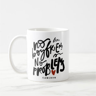 Ingen boyvän, ingen problemfri offertsvart Personl Kaffemugg
