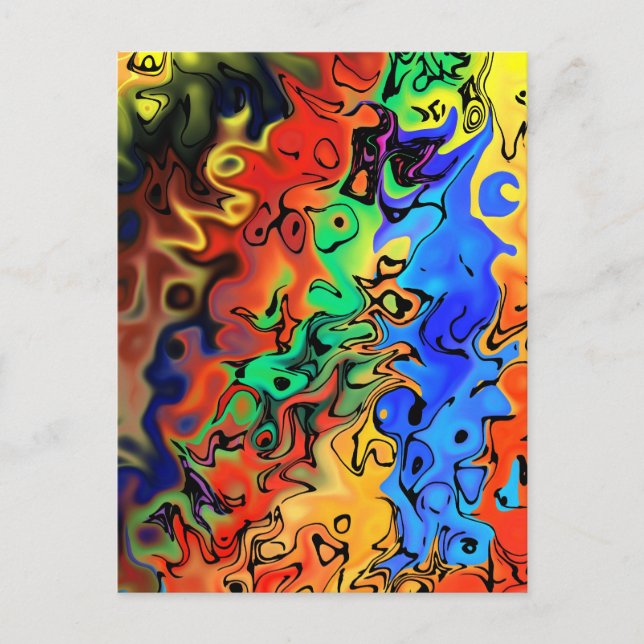 Ingen brådska: Abstrakt 44 Vykort (Framsida)