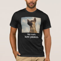 Ingen brådska bara vintage hund långsamt tempo T-s