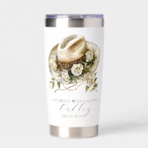 Ingen Bride Rides Ensam Blommigt Cowgirl Hat Anpas