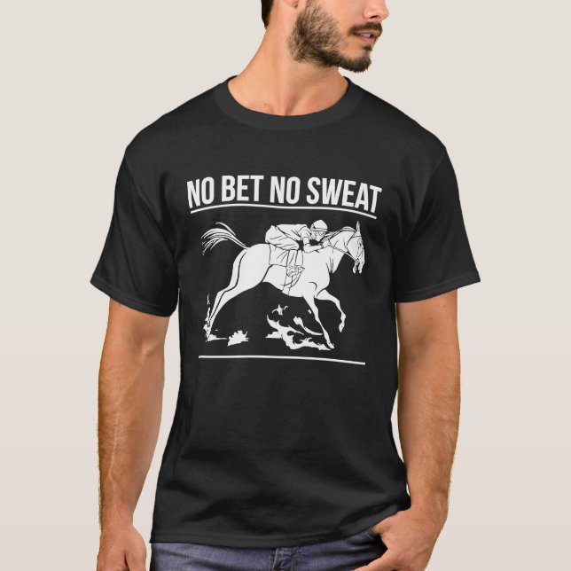 Ingen bröstkorg Ingen Tävla av söthäst T Shirt (Framsida)