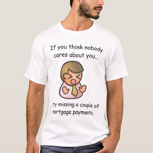 Ingen bryr sig om dig t-shirt (Framsida)