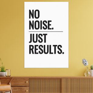 INGEN BULLER. BARA RESULTAT. – Anpassningsbart pås Canvastryck