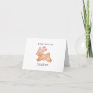 Ingen Bunny jämför med dig, Cute Bunny Birthday Ca Kort