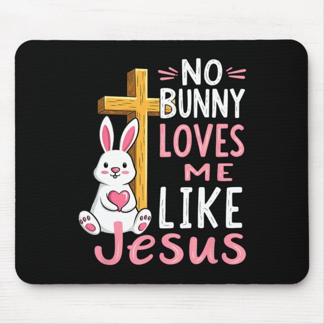 Ingen Bunny Kärlek mig som Jesus Påsk Christian Musmatta (Framsidan)