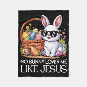 Ingen Bunny Kärlek mig som Jesus Religiösa Påsk Da Fleecefilt
