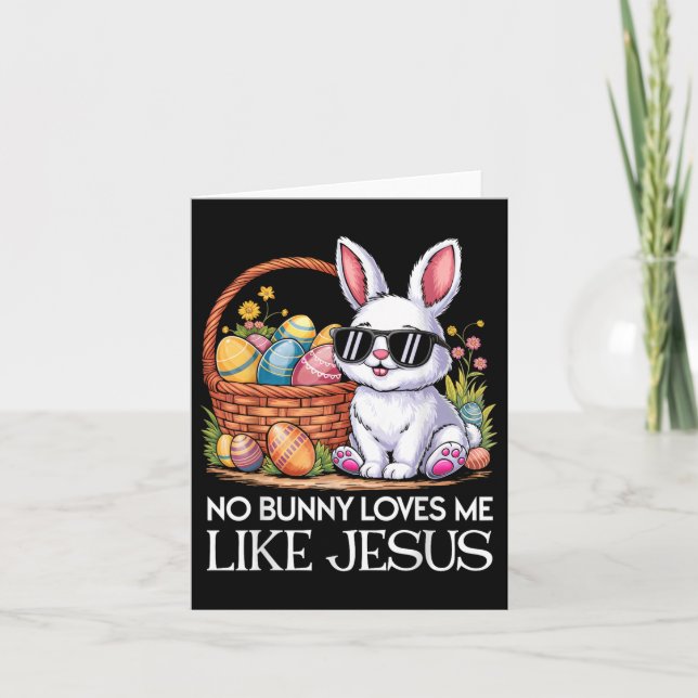 Ingen Bunny Kärlek mig som Jesus Religiösa Påsk Da Kort (Framsida)