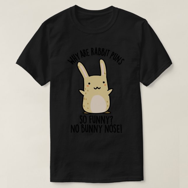 Ingen Bunny Nose Funny Rabbit Puns 1 T Shirt (Design framsida)