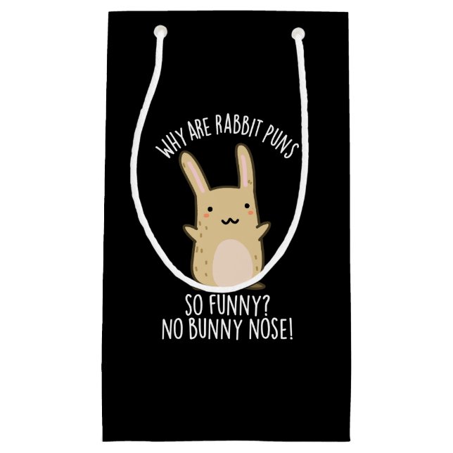 Ingen Bunny Nose Funny Rabbit Puns Mörk BG (Framsidan)