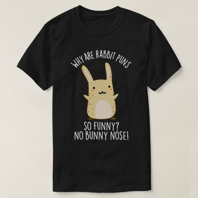 Ingen Bunny Nose Funny Rabbit Puns T Shirt (Design framsida)
