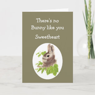 Ingen Bunny som du Kärlek antecknar Rabbit Helgkort