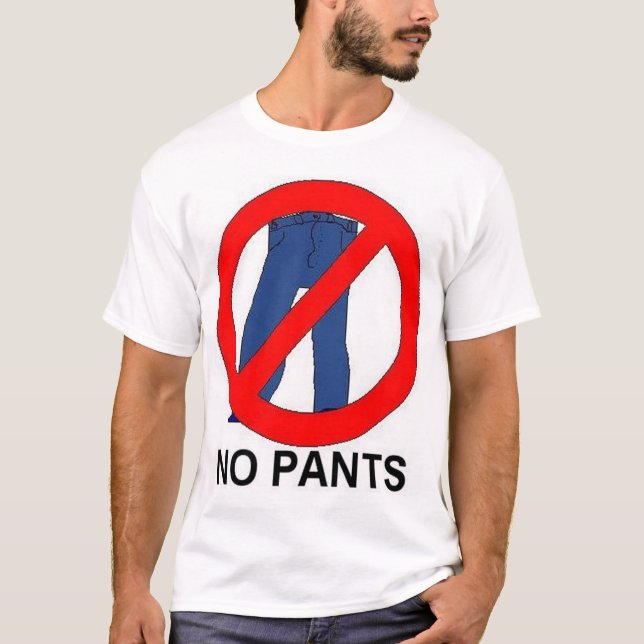Ingen byxor t-shirt (Framsida)