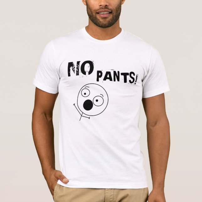 Ingen byxorutslagsplats t-shirt (Framsida)
