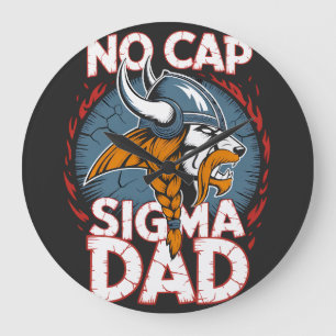 Ingen Cap Sigma Pappa Viking Grafisk T-Shirt för P Stor Klocka