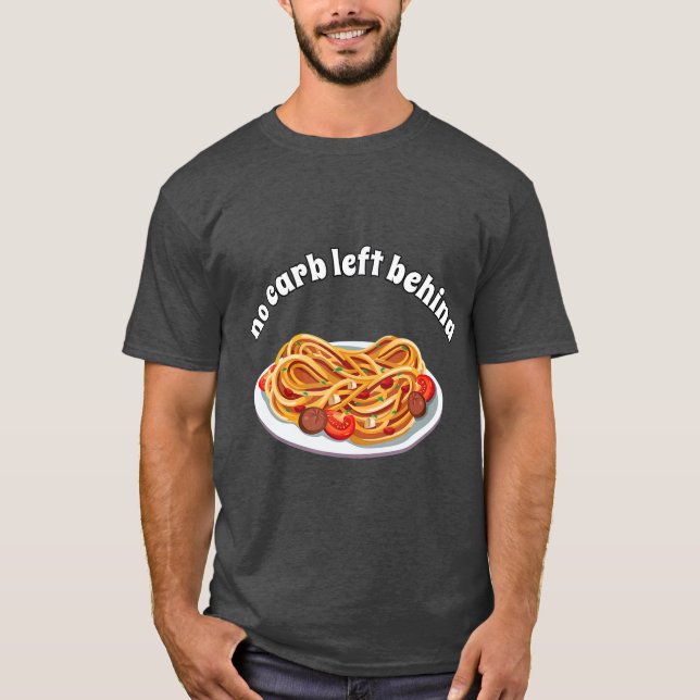 INGEN CARB LÄMNAT BAHIND SPAGHETTI T SHIRT (Framsida)