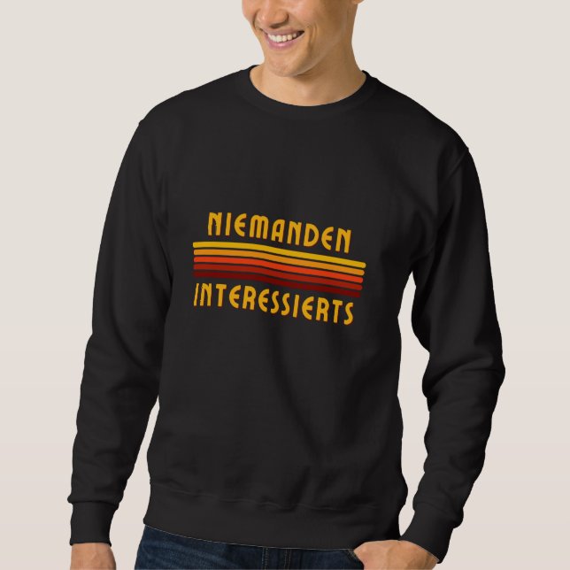 Ingen Cares Shirt För manar, ingen bil, nej Lång Ärmad Tröja (Framsida)
