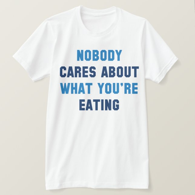 Ingen Cares T Shirt (Design framsida)