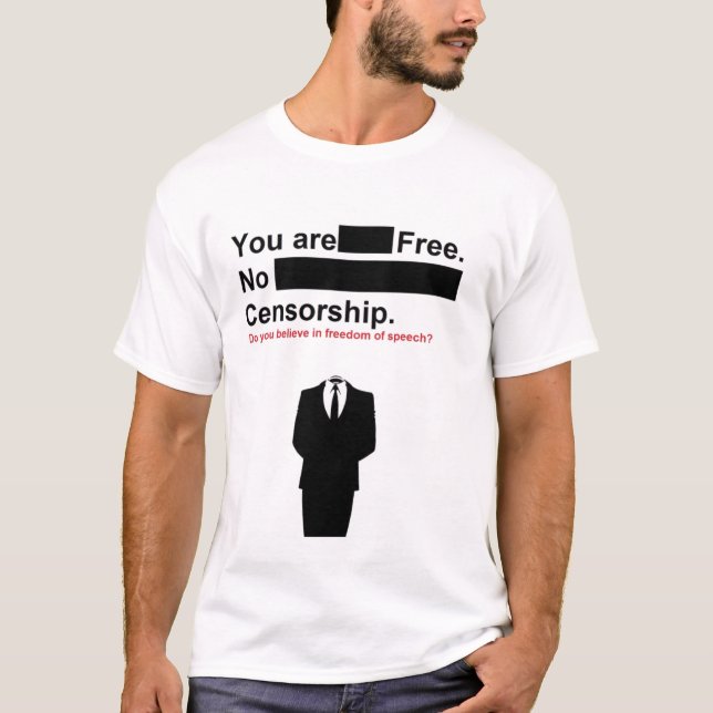 ingen censur t-shirt (Framsida)