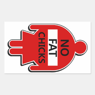 Ingen Chick för Tjock - etikett