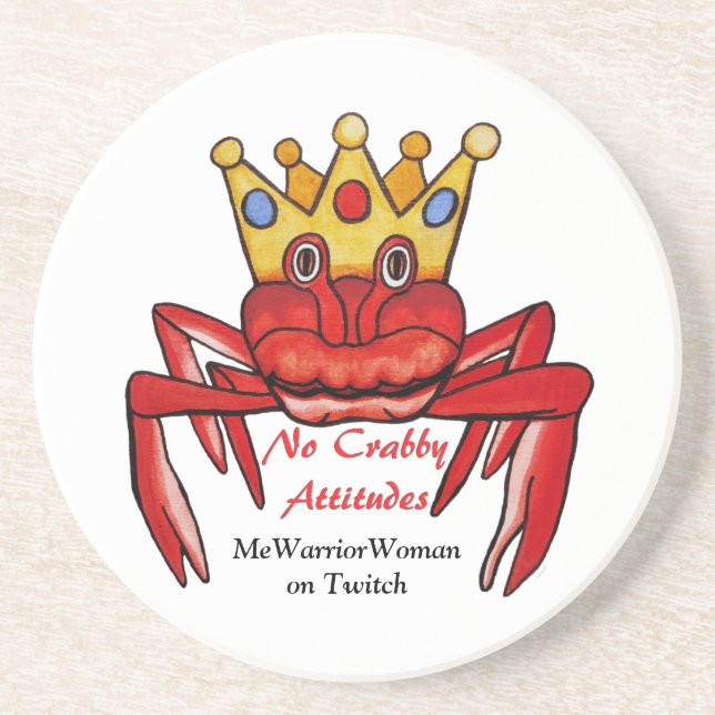 Ingen Crabby Attitude, MeWarriorWoman på Twitch Underlägg (Framsidan)