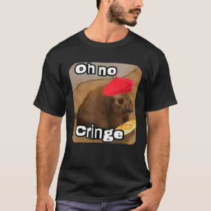 Ingen Cringe Cat Fransk Baguette T Internet Cat M Shirt