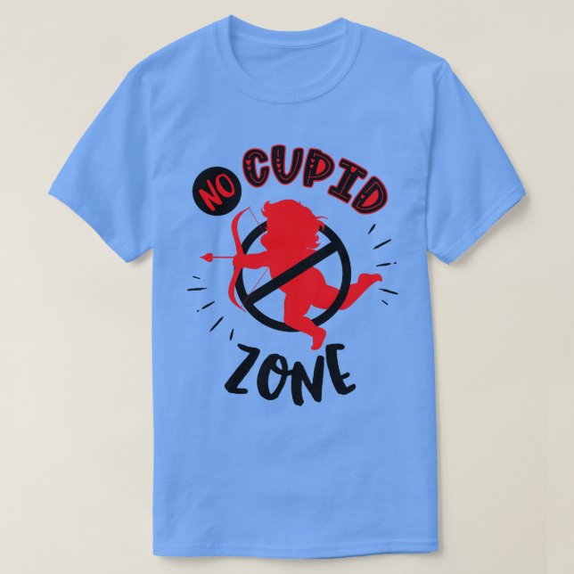 Ingen Cupid-Zon 1 T Shirt (Design framsida)