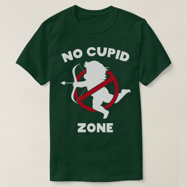 Ingen Cupid-Zon 2 T Shirt (Design framsida)