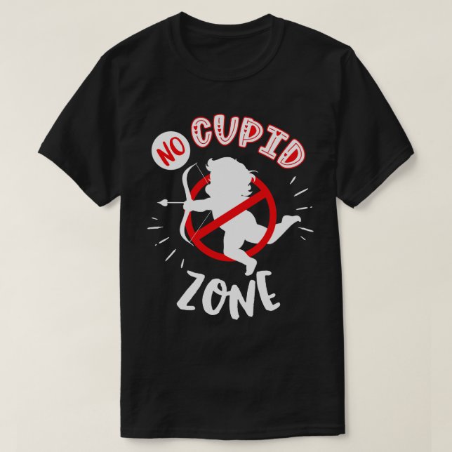 Ingen Cupid-Zon T Shirt (Design framsida)