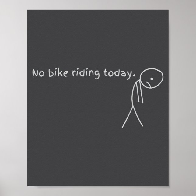 Ingen cykelkörning idag  poster (Framsidan)