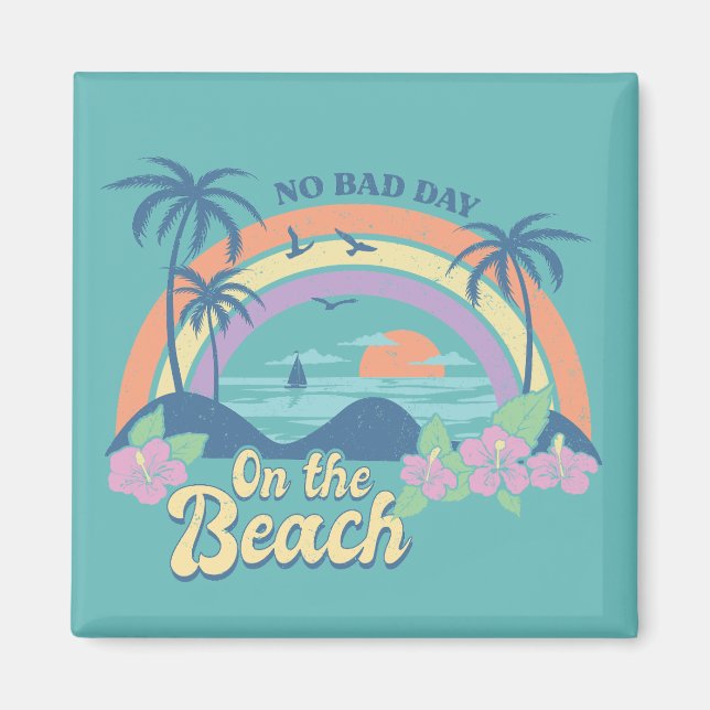 Ingen dålig dag på stranden magnet (Framsidan)