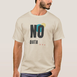 INGEN DATA | Modern Tech Estetisk Grafisk Design T Shirt