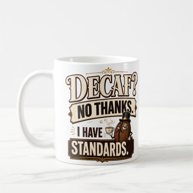 Ingen decaf  kaffemugg (Vänster)