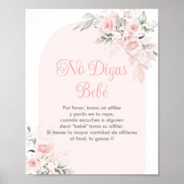 Ingen Digas bebe Spansk babblöjesflicka Poster