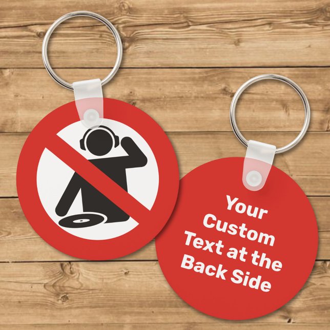 Ingen DJ-Zon nyckelkedja Nyckelring (Skapare uppladdad)