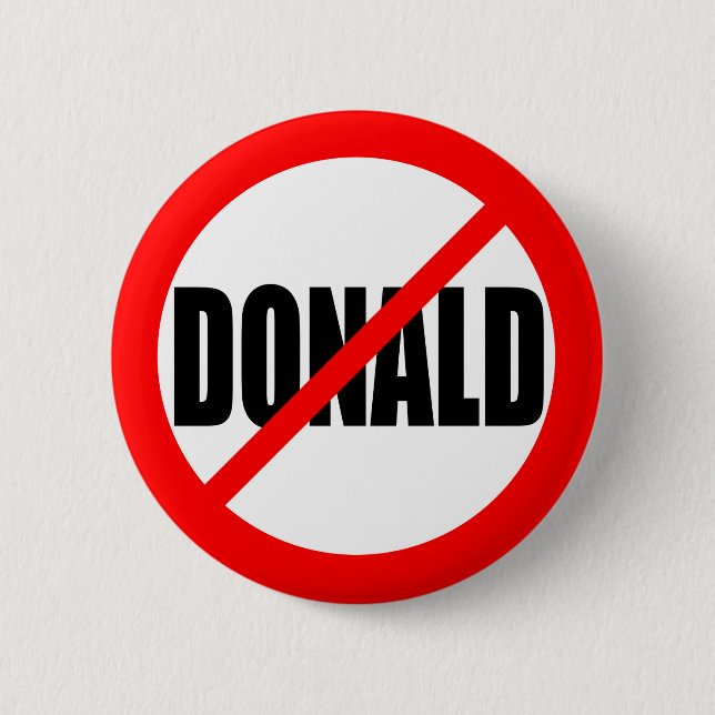 "INGEN DONALD ", KNAPP (Framsida)