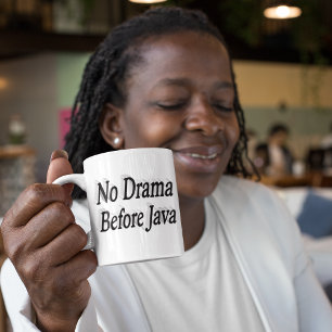 Ingen Drama Citat-halv text Kaffemugg