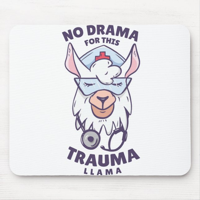 INGEN DRAMA FÖR DENNA TRAUMA LLAMA MUSMATTA (Framsidan)