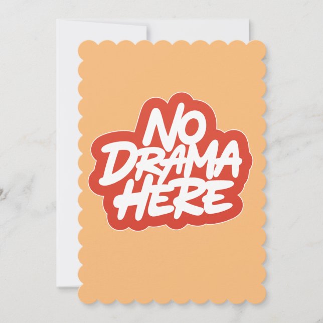 Ingen Drama här Julkort (Framsida)