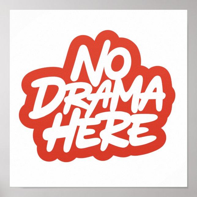 Ingen Drama här Poster (Framsidan)
