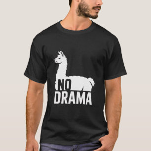 Ingen Drama Lama – Roligt Lama Citat Sött Djur Hum T Shirt