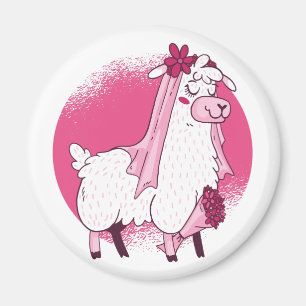 Ingen Drama LLama BRIDE Funny Bröllop Möhippa Magnet