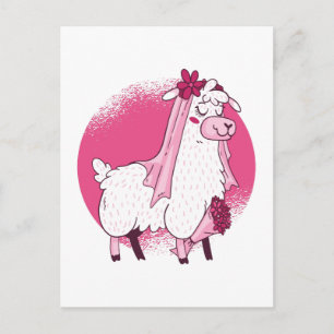 Ingen Drama LLama BRIDE Funny Bröllop Möhippa Vykort