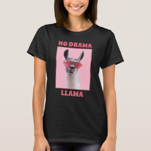 Ingen Drama Llama Funny Coola Drama Queen Farm Ani T Shirt